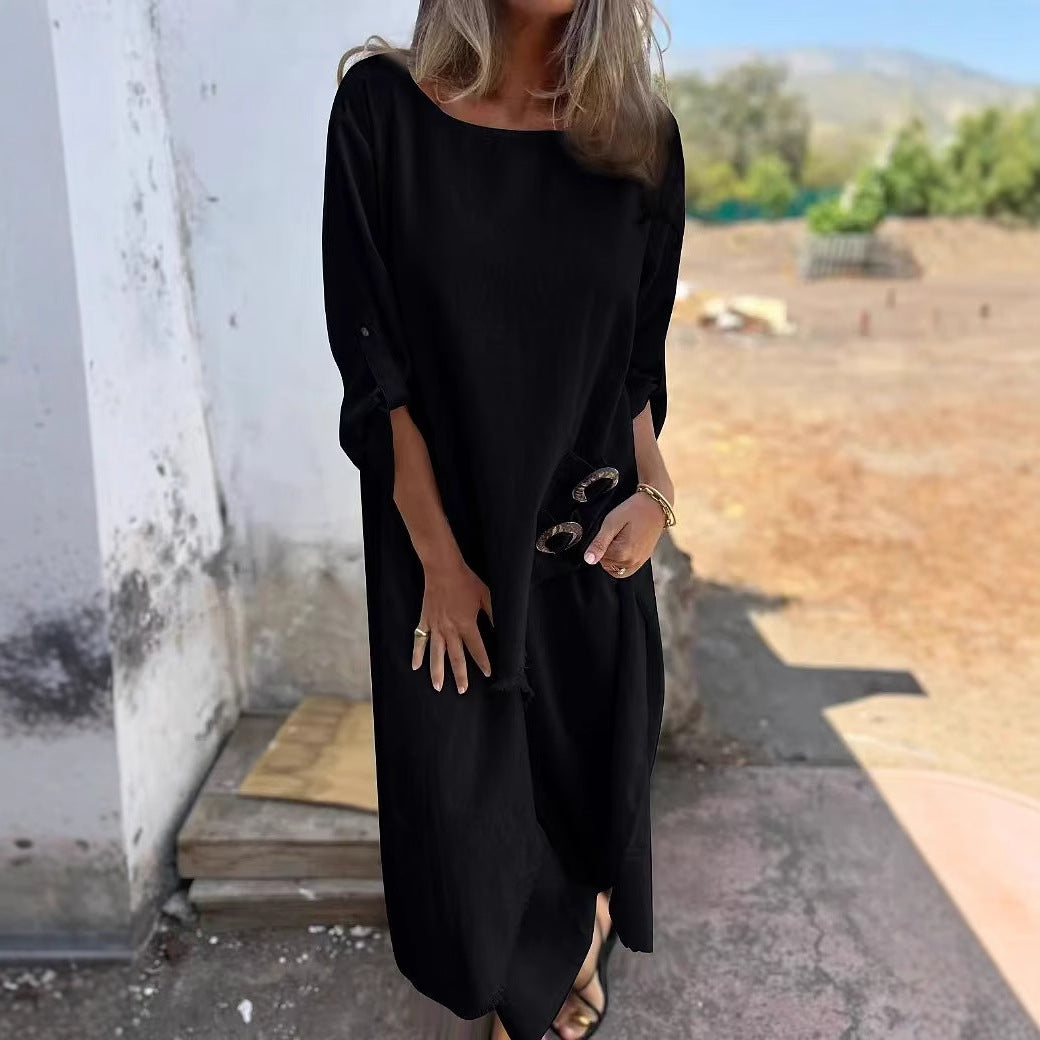 Chic Irregular Linen 2pc Set