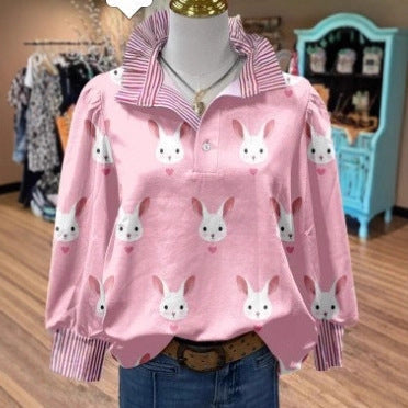 Adorable Ruffle Holiday Blouse