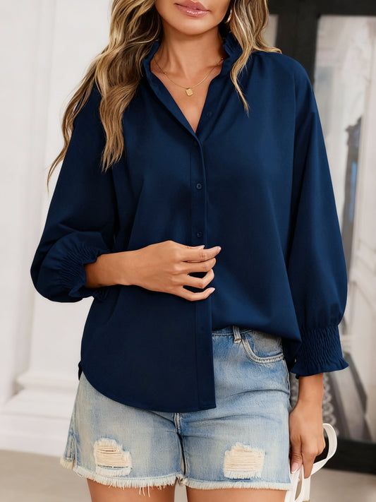 Smocked Sleeve Blouse