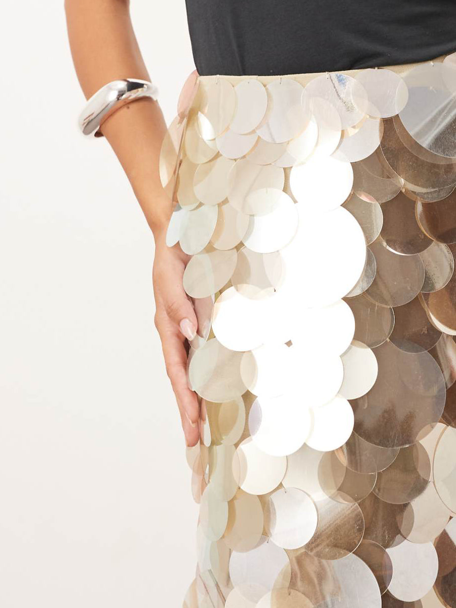 Mirror Paillette Fashion Maxi Skirt