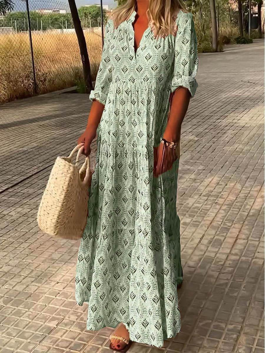Breezy Printed Loose Dress
