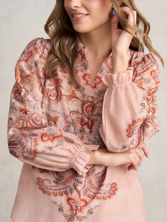 Cotton Silk Printed Shirt
