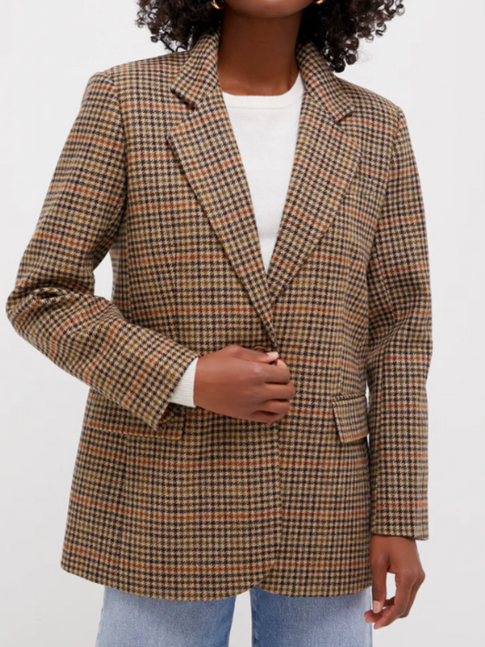 Houndstooth Leo Blazer