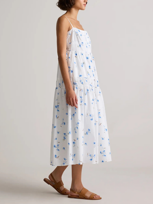 Classic Blue Floral Sundress
