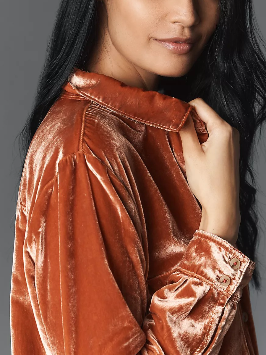 Velvet Relaxed Buttondown Shirt