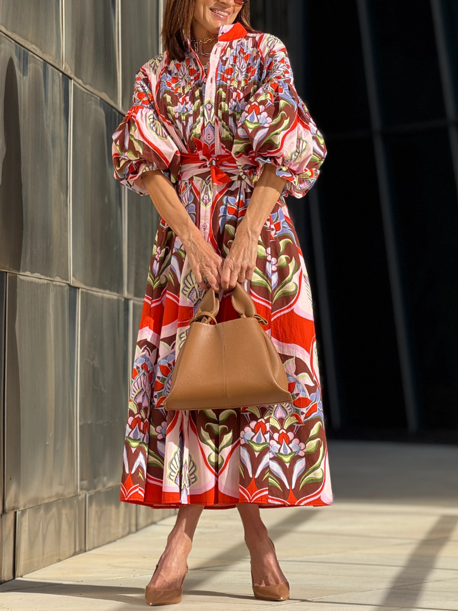 Dress Phoebe Print Red