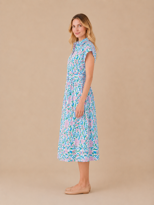Casual Midi Dress Floral