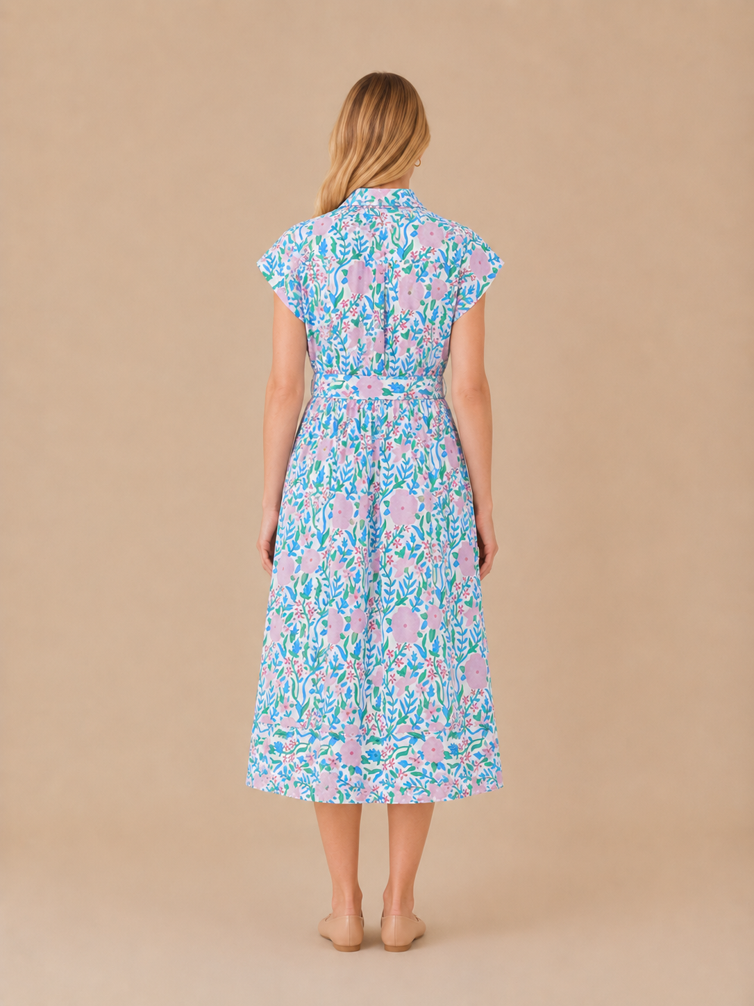 Casual Midi Dress Floral