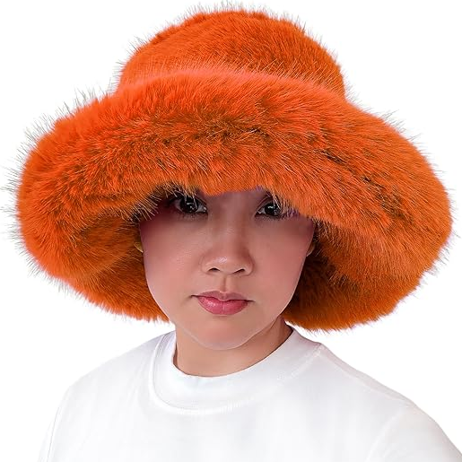 Warm Faux Fur Bucket Hat