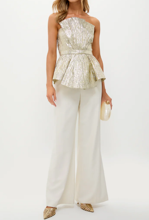 Gold Holiday Top