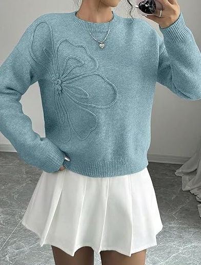 Prettiest 3D Floral Sweater