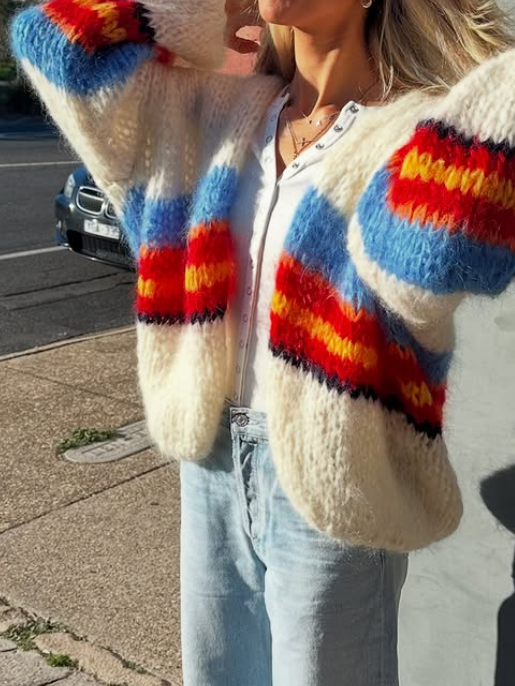 Comfy Striped Cardigan