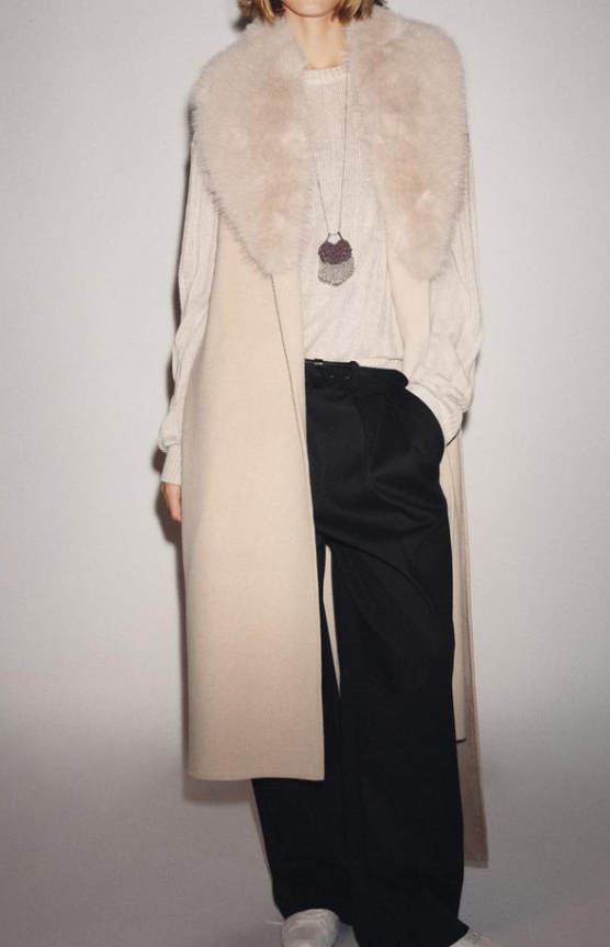 Chic Faux Fur Vest Coat