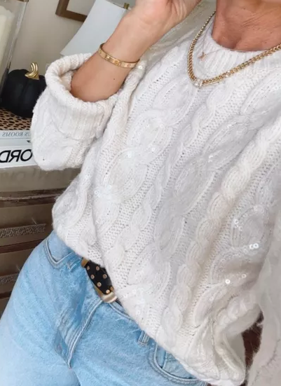 Holiday Sequin Sweater