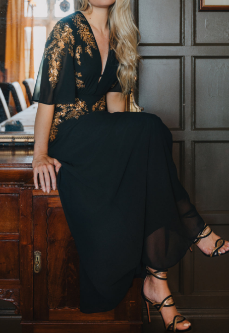 Demure Party Maxi Dress