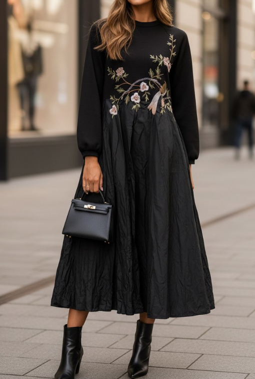 Elegant Embroidered Dress