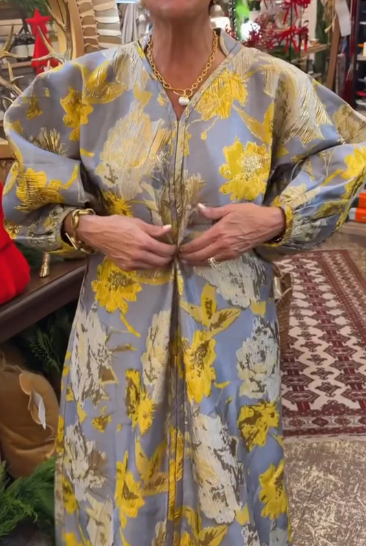 Jacquard Floral Occasion Maxi Dress