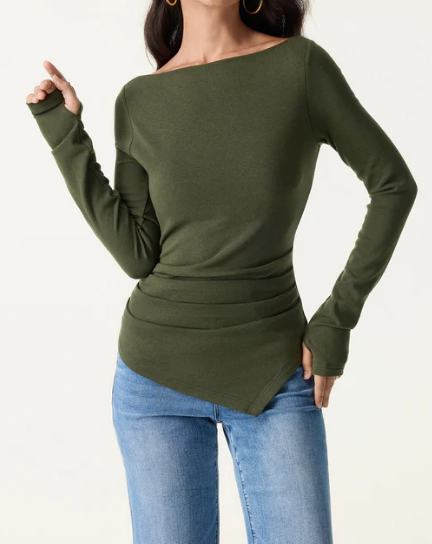 Chic Irregular Stretch Sweater