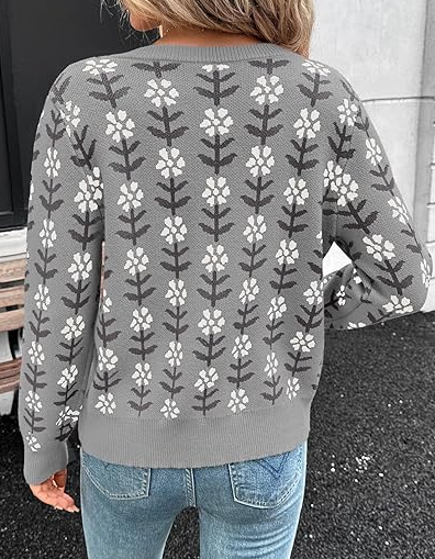 Elegant Flower Cardigan