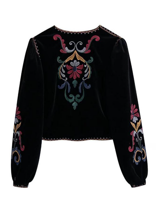 The Embroidered Velvet Coat