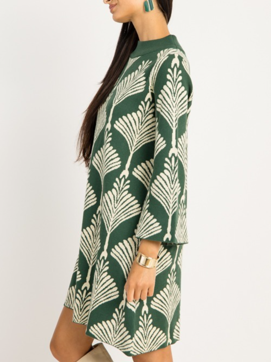 Fan Out Sweater Dress