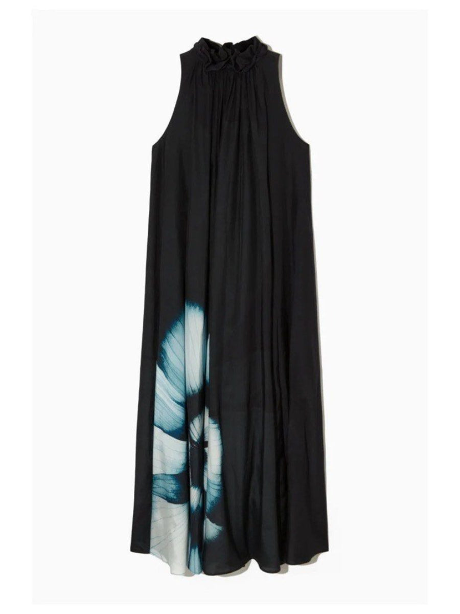 Floral Print Silk Blend Dress