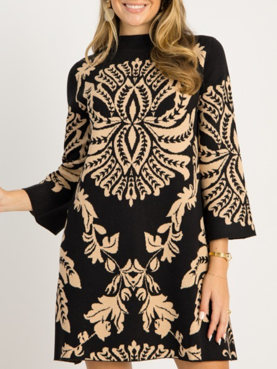 Fan Out Sweater Dress