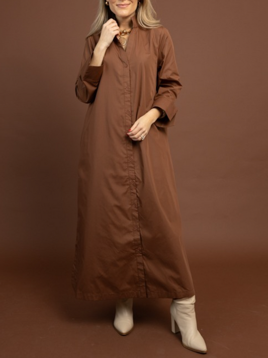 Maven Button Maxi Dress