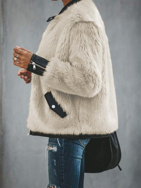 Super Warm Fur Bomber Jacket