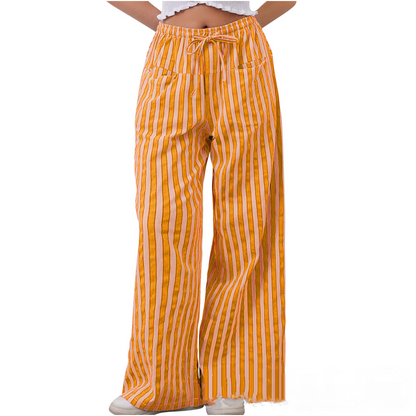 Comfy Striped Pants With Pockets