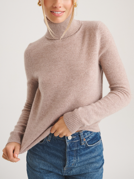 Basic Cashmere Turtleneck Sweater