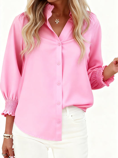 Smocked Sleeve Blouse