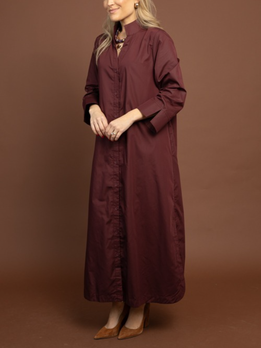 Maven Button Maxi Dress