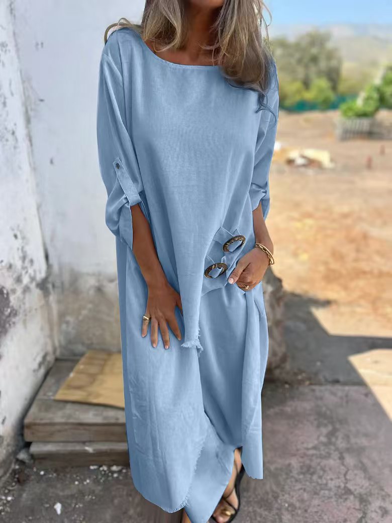 Chic Irregular Linen 2pc Set