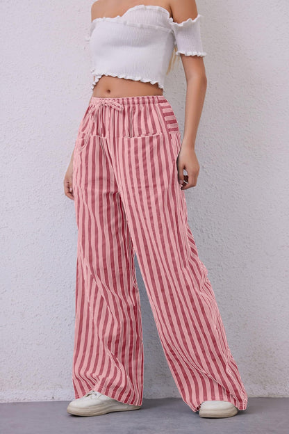 Comfy Striped Pants With Pockets