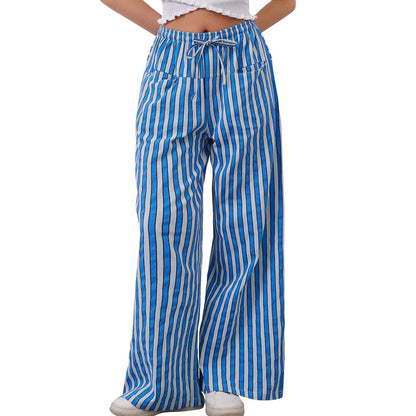 Comfy Striped Pants With Pockets