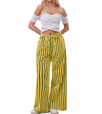 Comfy Striped Pants With Pockets