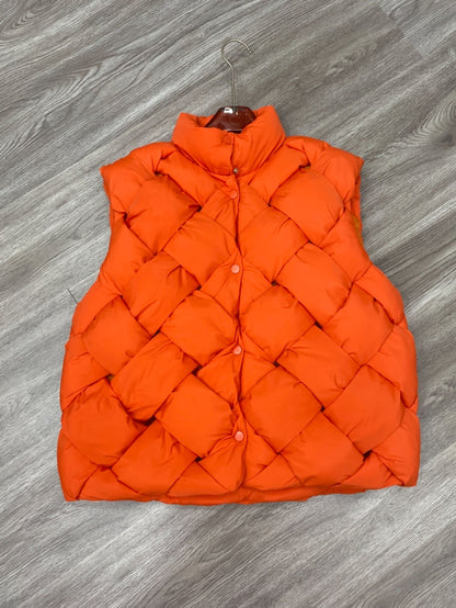 Warm Braided Rhomboid Sleeveless Vest Jacket