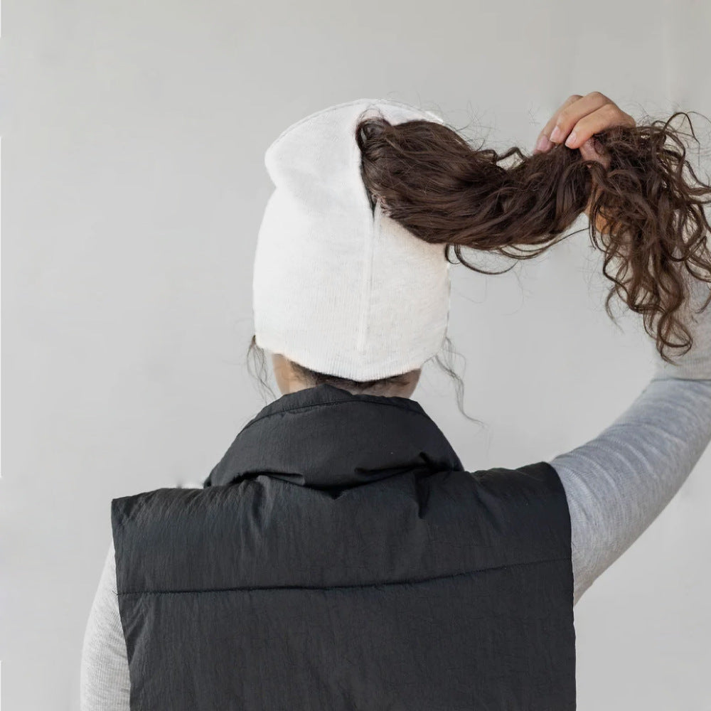 Magnetic Opening Knitted Hat