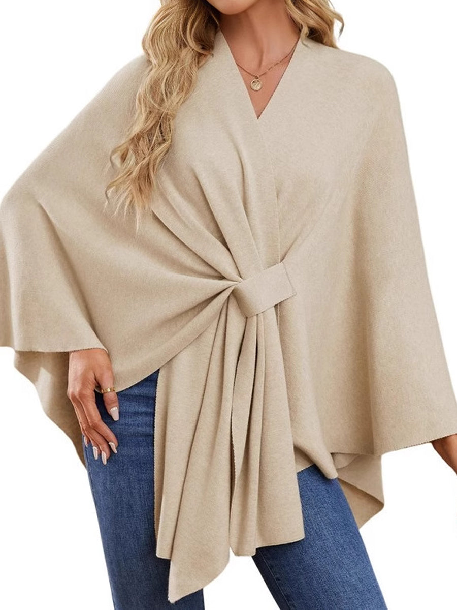 Elegant Soft Shawl Coat Poncho