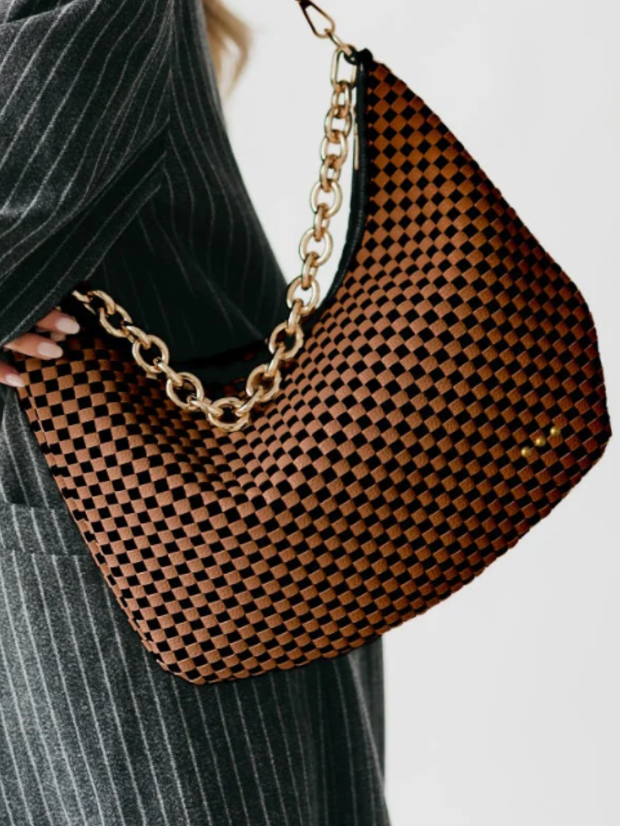 Woven Mesh Shoulder Bag