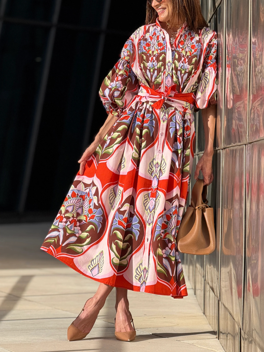Dress Phoebe Print Red