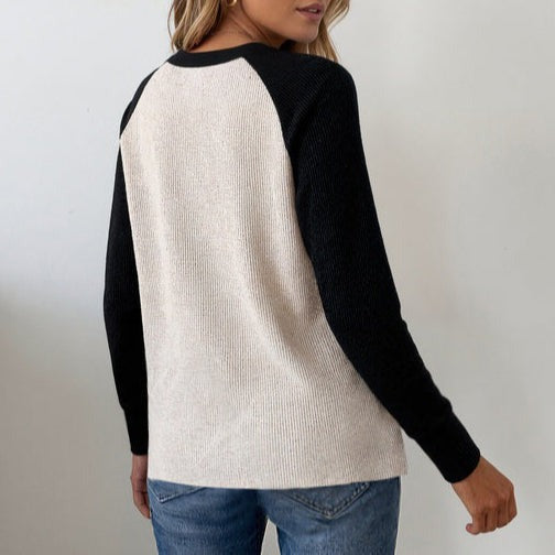 Comfy Long Sleeve V-Neck Sweater