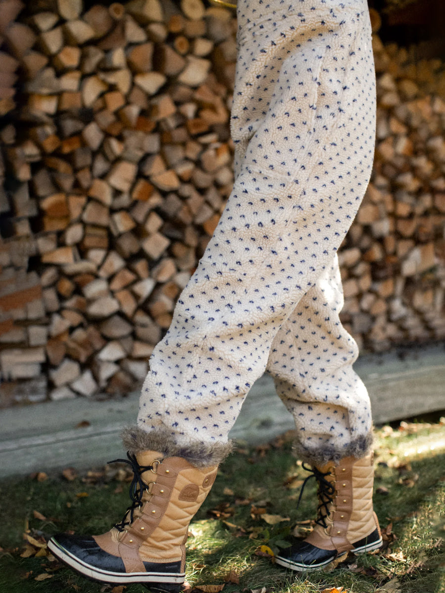 Elasticated Adjustable Straps Printed Sherpa Overalls