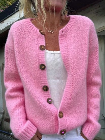 Sweet Plain Long Sleeve Cardigan