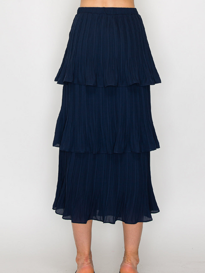 Pleated Gauze Set Dress