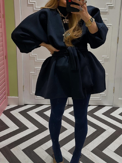 Adorable Puff Sleeve Stylish Dress