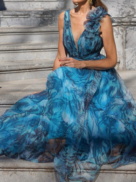 Chic Bohemian Flowy Dress