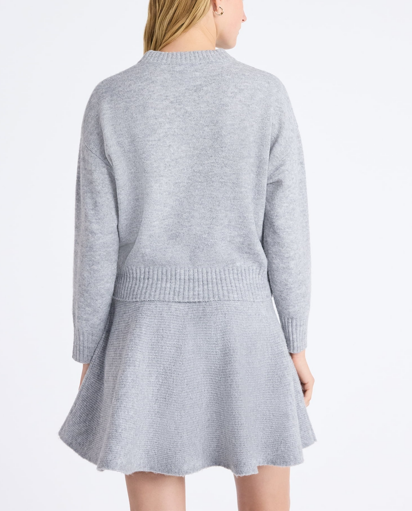 Women's Embellished Mock Neck Sweater with Dress