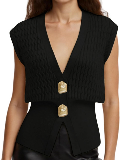 Cable Knit V Neck Cardigans